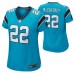 Women Carolina Panthers Christian McCaffrey #22 Game Blue Jersey