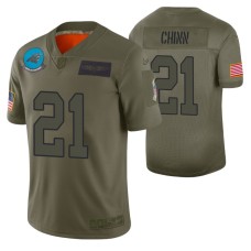 Panthers Jeremy Chinn 2019 Salute to Service #21 Olive Limited Jersey