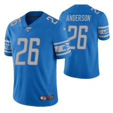 Detroit Lions C.J. Anderson Light Blue 100th Season Vapor Limited Jersey