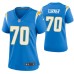 Women Los Angeles Chargers Trai Turner #70 Game Powder Blue Jersey