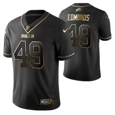 Men Tremaine Edmunds Black Buffalo Bills Golden Edition Vapor Untouchable Limited Jersey