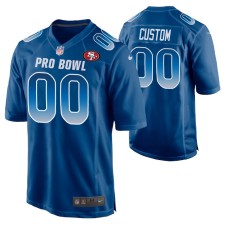 Men NFC San Francisco 49ers Custom 2019 Pro Bowl Nike Game Jersey Royal