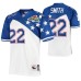 1994 Pro Bowl Dallas Cowboys #22 Emmitt Smith White Blue NFC Authentic Jersey