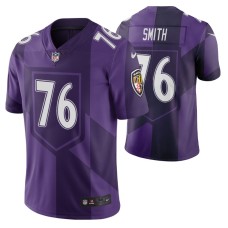 Baltimore Ravens Andre Smith Men Purple City Edition Vapor Limited Jersey