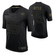 San Francisco 49ers 2020 Salute to Service Limited George Kittle #85 Black Jersey