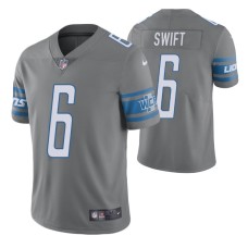 Men Detroit Lions D'Andre Swift 2020 NFL Draft Grey Color Rush Limited Jersey