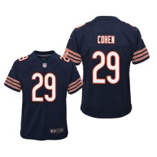 Youth Chicago Bears #29 Tarik Cohen Navy Nike Team Color Game Jersey