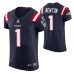 New England Patriots No. 1 Cam Newton Vapor Elite Navy Jersey