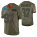 Panthers Yetur Gross-Matos 2019 Salute to Service #97 Olive Limited Jersey