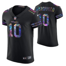 San Francisco 49ers Jimmy Garoppolo Jersey Golden Edition Holographic Vapor Elite Black