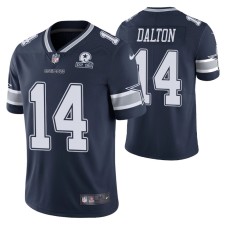 Dallas Cowboys Andy Dalton 60th Anniversary Navy Vapor Limited Jersey