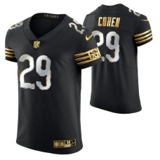 Men Chicago Bears Tarik Cohen Golden Edition Black Vapor Elite Jersey