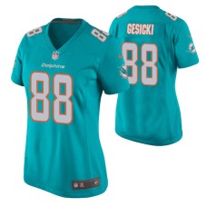 Miami Dolphins Mike Gesicki Aqua Game Jersey