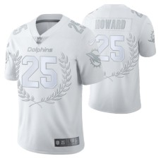 Miami Dolphins #25 Xavien Howard limited edition White collection Jersey