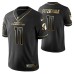 Men Arizona Cardinals Larry Fitzgerald Black Golden Edition Vapor Untouchable Limited Jersey