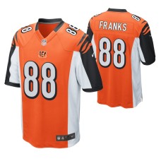 Men Cincinnati Bengals #88 Jordan Franks Orange Nike Game Jersey