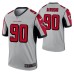 Atlanta Falcons Marlon Davidson Inverted Legend #90 Silver Jersey