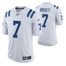 Indianapolis Colts Jacoby Brissett White 100th Season Vapor Limited Jersey