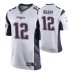 Men New England Patriots #12 Tom Brady White Nike Game Jersey