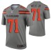 Men Jedrick Wills Jr. Cleveland Browns Jersey Gray Inverted Legend