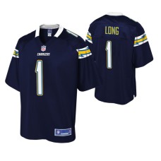 Los Angeles Chargers Ty Long Navy Pro Line Men Jersey