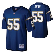 Men Los Angeles Chargers #55 Junior Seau Legacy Replica Navy Jersey