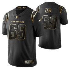 Men Los Angeles Chargers Sam Tevi Golden Limited Black Jersey