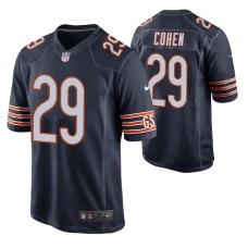 Men Chicago Bears #29 Tarik Cohen Navy Nike Game Jersey