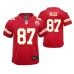 Youth Kansas City Chiefs #87 Travis Kelce Red Nike Team Color Game Jersey