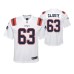 Youth New England Patriots Yodny Cajuste Game #63 White Jersey