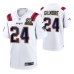 New England Patriots #24 Stephon Gilmore 6X Super Bowl Champions Patch Jersey White Game