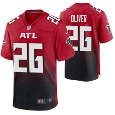 Men Atlanta Falcons Isaiah Oliver #26 Game Red Jersey