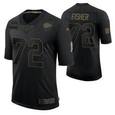 Kansas City Chiefs Eric Fisher #72 Black Limited 2020 Salute To Service Jersey