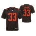 Youth Cleveland Browns Sheldrick Redwine Alternate Game #33 Brown Jersey