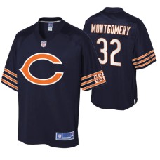 Men Chicago Bears David Montgomery Team Icon Navy Jersey