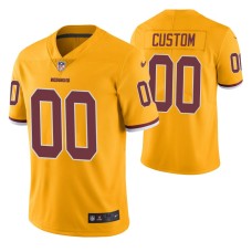 Men Washington Redskins #00 Custom Gold Nike color rush Limited Jersey