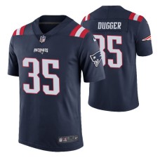 Men New England Patriots Kyle Dugger 2020 NFL Draft Navy Color Rush Limited Jersey