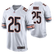 Men Chicago Bears Artie Burns #25 Game White Jersey