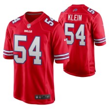 Buffalo Bills A.J. Klein #54 Game Red Alternate Jersey