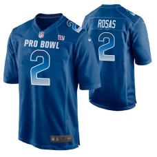 Men NFC New York Giants Aldrick Rosas 2019 Pro Bowl Nike Game Jersey Royal