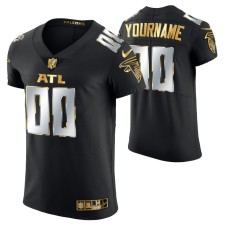 Atlanta Falcons coustom #00 Golden Edition Black Elite Jersey