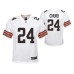 Youth Cleveland Browns Nick Chubb Game #24 White Jersey