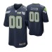 Men Houston Texans #00 Custom Navy Nike Game Jersey