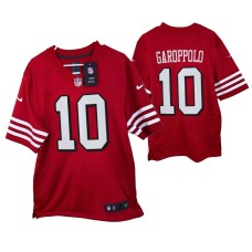 San Francisco 49ers #10 Jimmy Garoppolo Game Scarlet Throwback Jersey