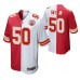 Men Kansas City Chiefs Willie Gay Jr. #50 Split Red White Two Tone Game Jersey