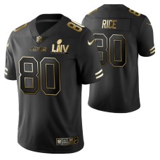 Jerry Rice San Francisco 49ers Super Bowl LIV Black Vapor Limited Golden Edition Jersey