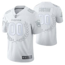 Miami Dolphins #00 Custom limited edition White collection Jersey