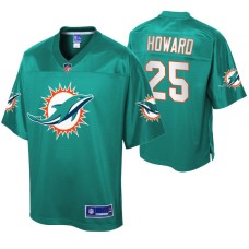 Men Miami Dolphins Xavien Howard Team Icon Aqua Jersey