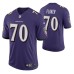 Baltimore Ravens D.J. Fluker Vapor Untouchable Limited Purple Jersey