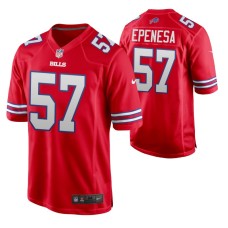 Buffalo Bills AJ Epenesa #57 Game Red Alternate Jersey